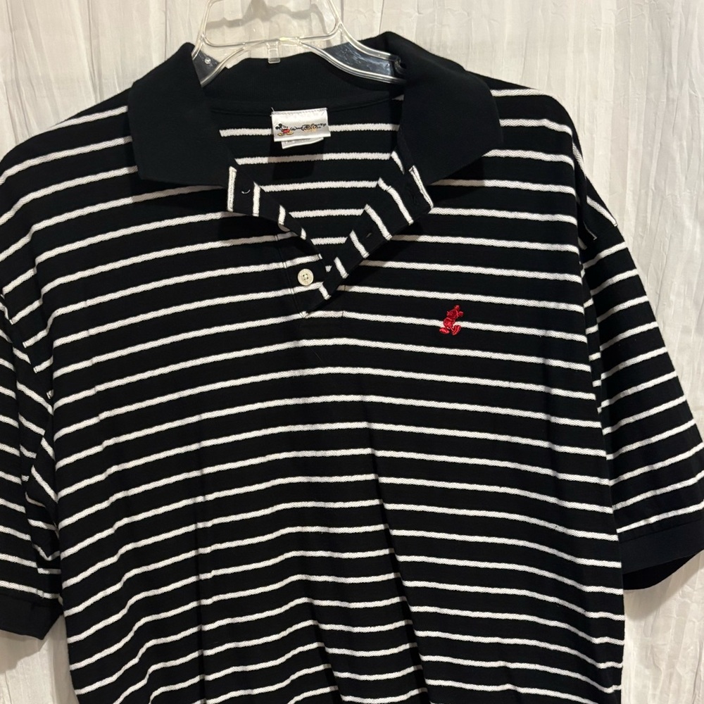 Walt Disney World Red White Blue Polo Mickey authentic park merch men’s XL Y2K